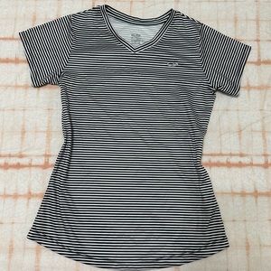 BNWT Champion cute little compression t shirt striped black and white